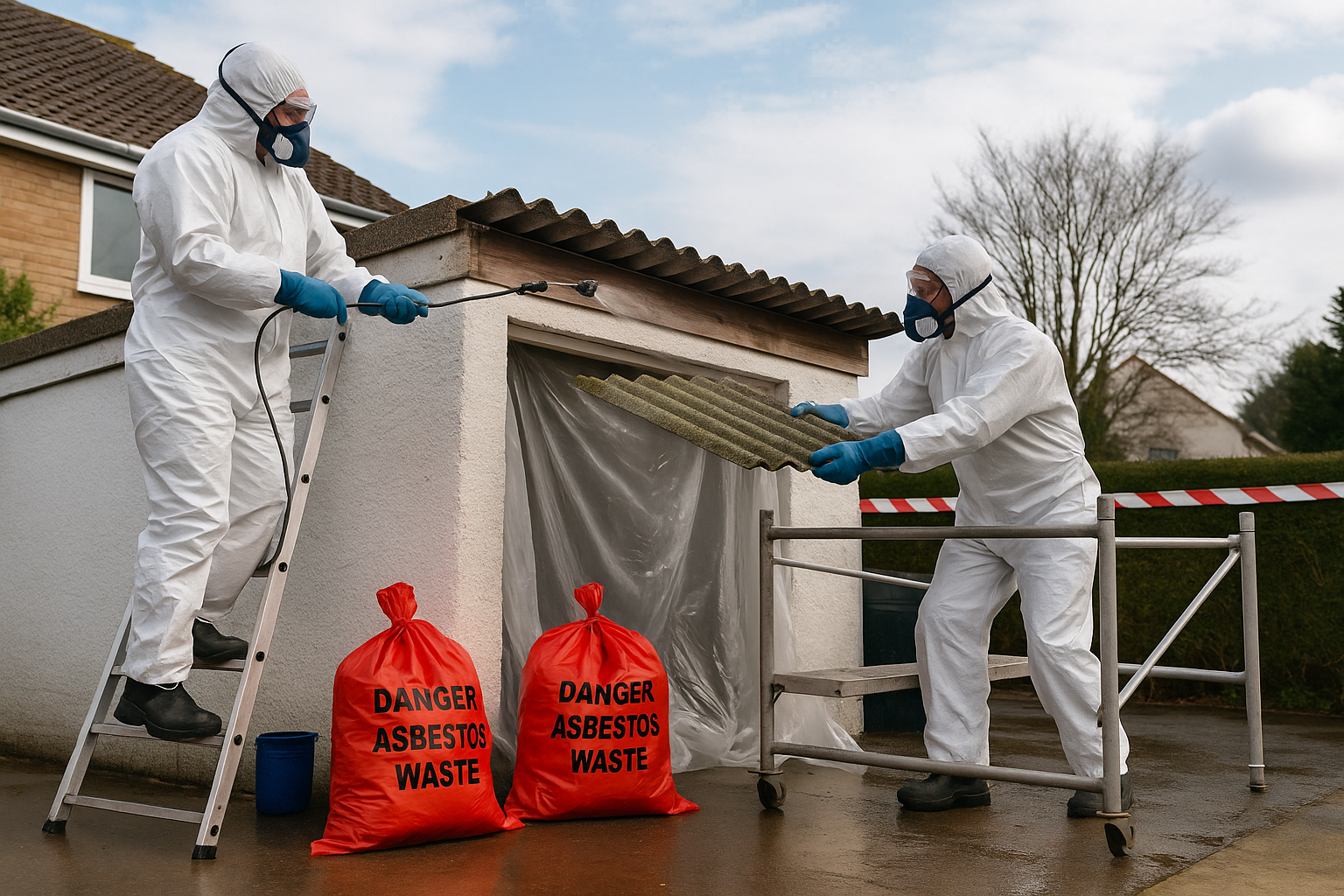 Asbestos survey for property management in Leatherhead