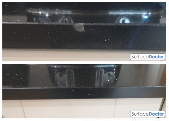 Worktop damage expertly fixed by Surface Doctor specialist in Greenwich